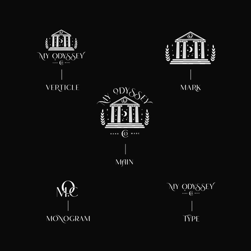 Mythology logo with the title 'Classic logo design for Mythology Candle Co'