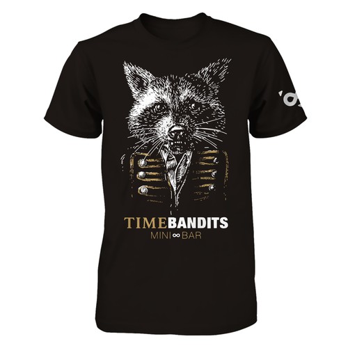 Line art t-shirt with the title 't shirt design for a fun gang'