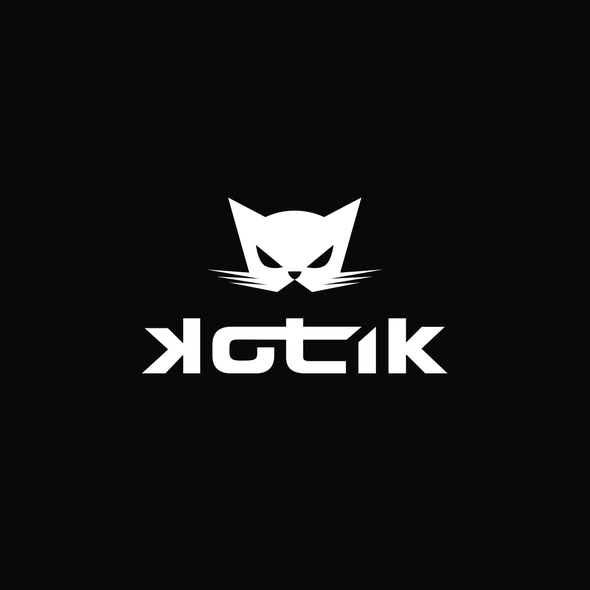 House music logo with the title 'Kotik EDM Logo'