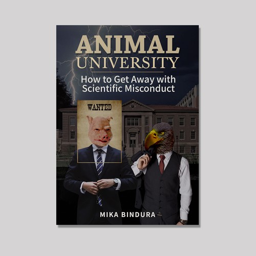 Animal book cover with the title 'E-Book Cover design'