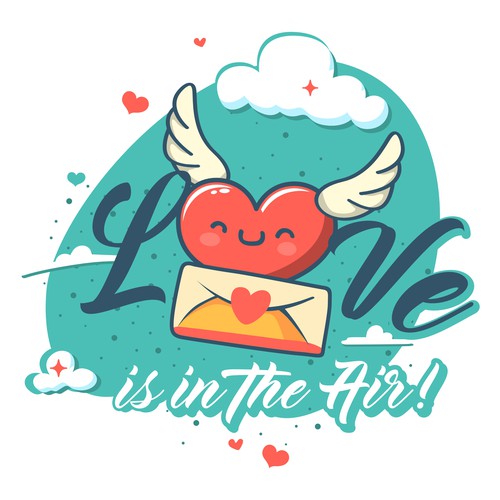 Love brand with the title 'Illustration Valentine's Day'