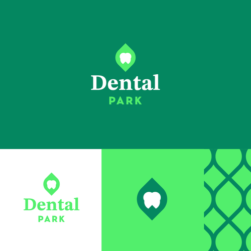 Dental brand with the title 'Modern logo for dental practice'