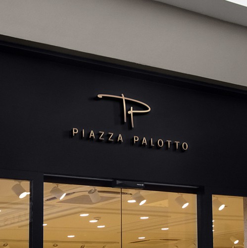 Stylish logo with the title 'Piazza Palotto - Logo design'