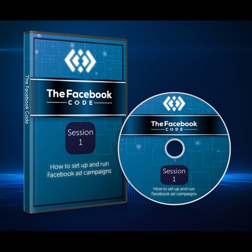 DVD cover design with the title 'DVD design for Facebook ads school'