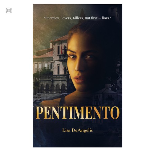 Digital art book cover with the title 'Pentimento'