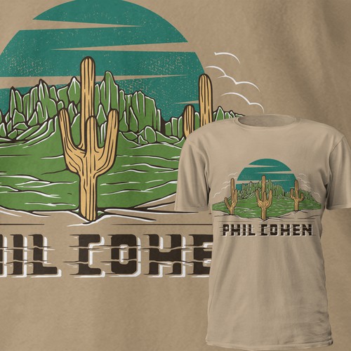 Outdoor t-shirt with the title 'Indie Rock T-Shirt Design'