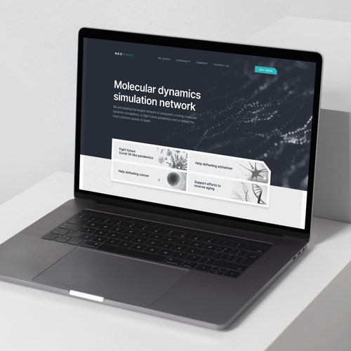 Sketch website with the title 'Blockchain Website'