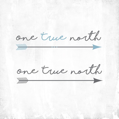 Arrow down logo with the title 'Cute Logo for Boutique Marketing Company'