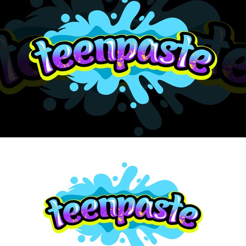 Toothpaste design with the title 'Toothpaste logo'