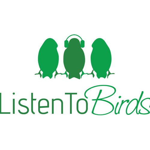 Bird logo with the title 'Listen to birds'