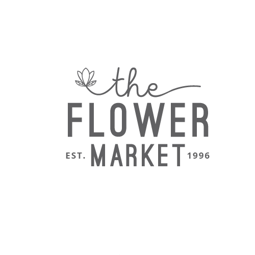 Hipster brand with the title 'Flower market logo'