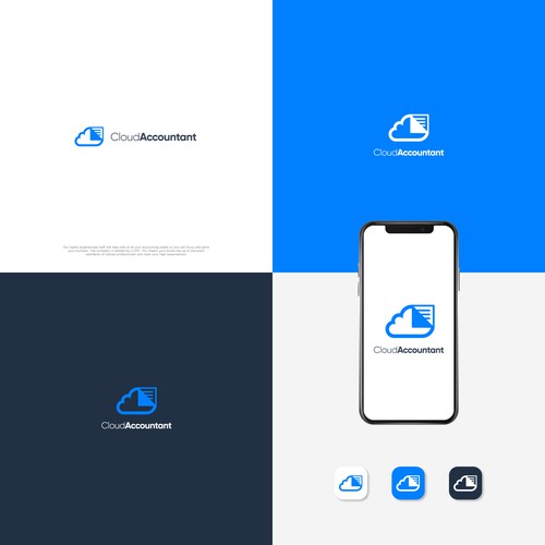 Bookkeeping logo with the title 'Cloud Accountant'