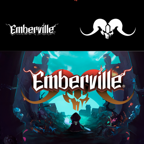 Video game design with the title 'Videogame Logo'