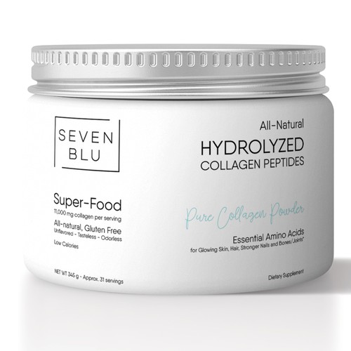 Feminine label with the title 'Minimalistic, clean label design'