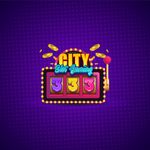 Number 3 logo with the title 'City 333 slot gaming logo'