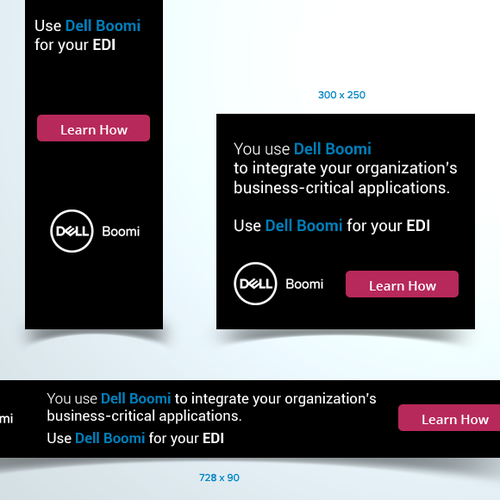 Google Ads design with the title 'Banner Set for Dell Boomi'
