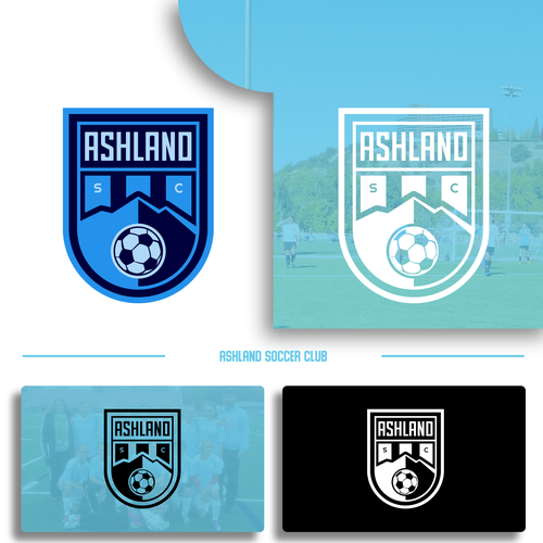 Spain national team logo with the title 'Bold Logo Concept for Ashland Soccer club'
