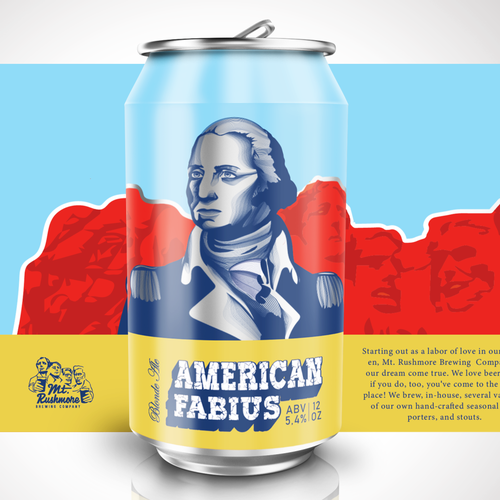 Blend design with the title 'Patriotic Beer Can'