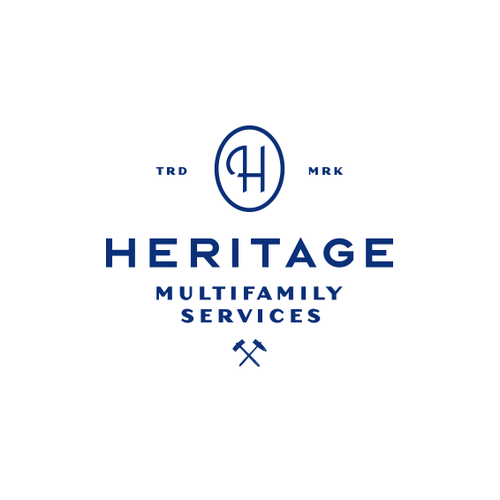 Pencil brand with the title 'Heritage logo design '