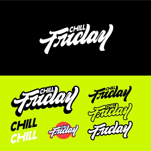 Sticker logo with the title 'Chill Friday'