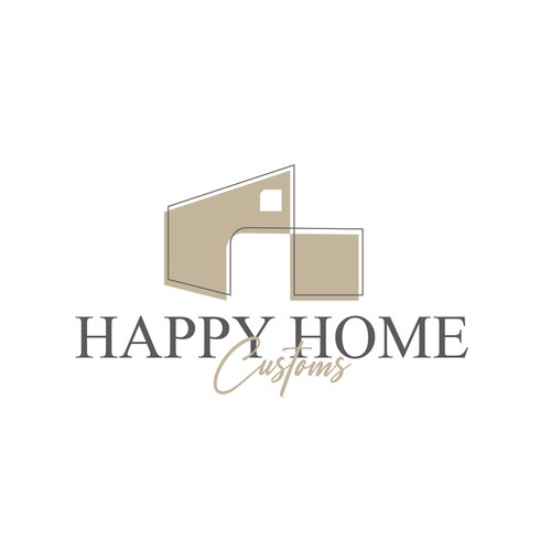 Font brand with the title 'Luxury design for personalized home decor - Logo'