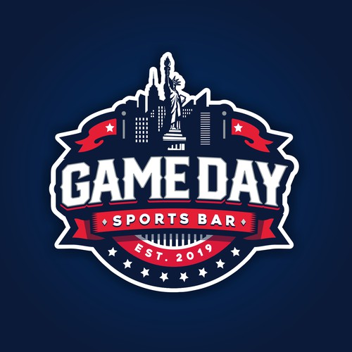 New York logo with the title 'Game Day Sports Bar (logo)'