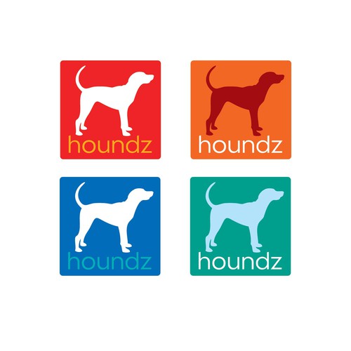 Hound logo with the title 'Box Concept 1 for Houndz Logo'