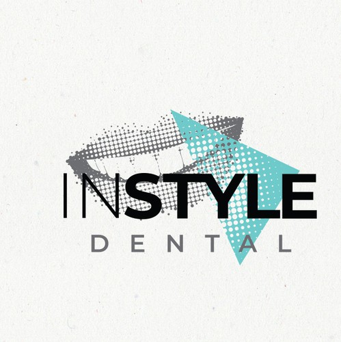 Lips design with the title 'Dental logo design'