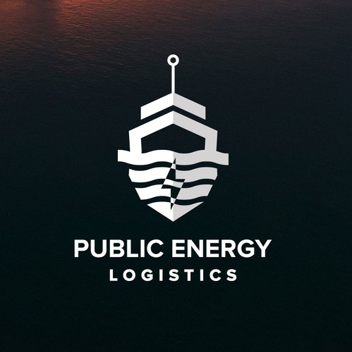 Logistics brand with the title 'Raw Energy Transportation ship'