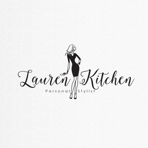Feminine design with the title 'Lauren Kitchen - Personal Stylist needs a logo'