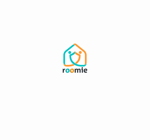 Student logo with the title 'Get a Roomie! Create a logo for Roomie (Housing Community for ExchangeStudents)'