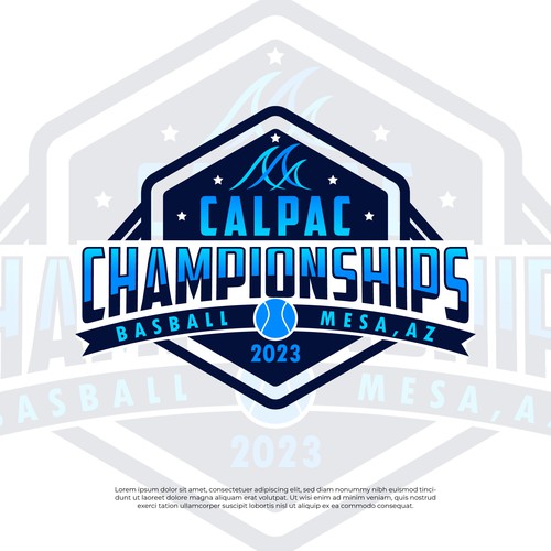 Championship logo with the title 'Calpac Championship'