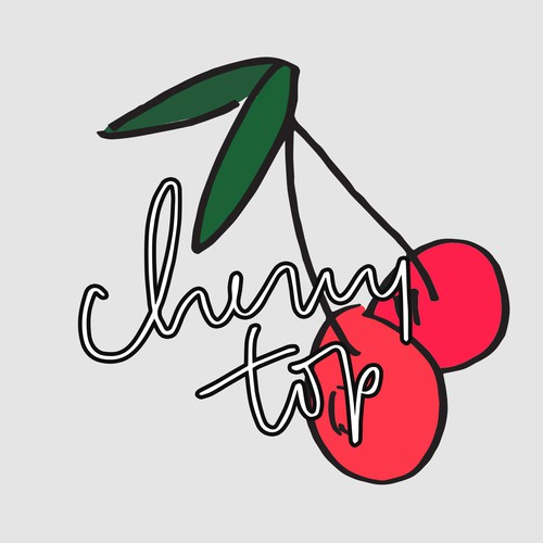 Cherry logo with the title 'Cherry Top Logo Design'