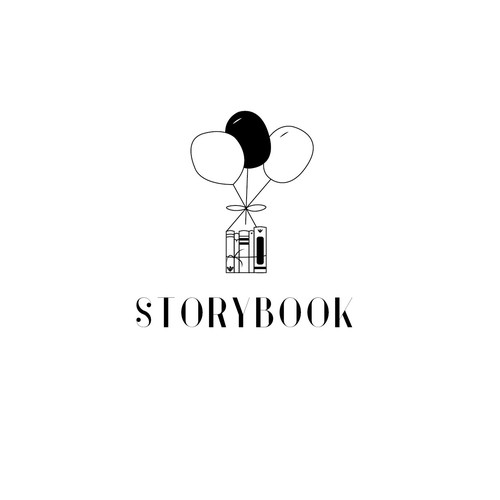 Bookstore logo with the title 'Logo for a kid store'