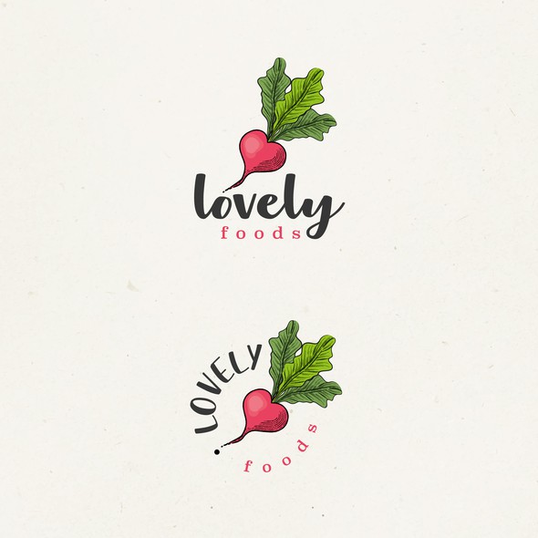 Vegan brand with the title 'Lovely food'