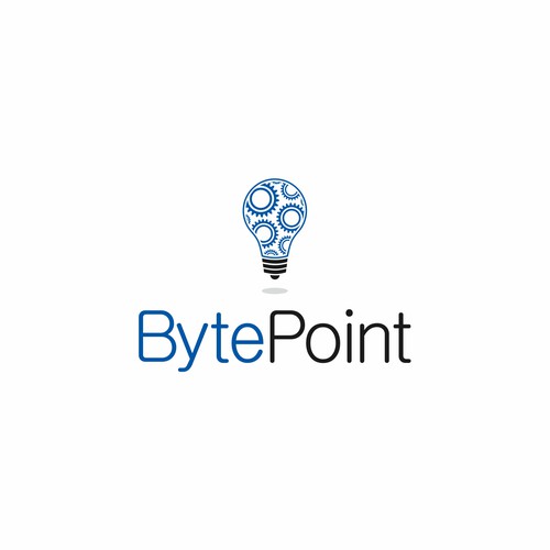 Startup logo with the title 'Winning design for BytePoint'