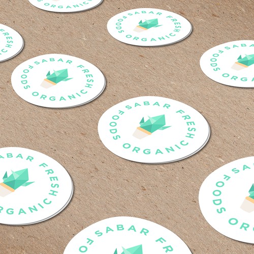 Pastel logo with the title 'Salad Shop Logo'