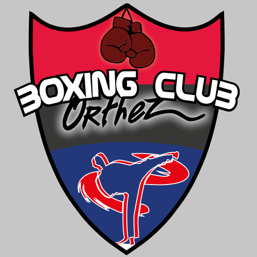 Boxing logo with the title 'Logo pour le Boxing Club de Orthez'
