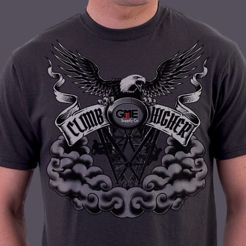 Construction t-shirt with the title 'Shirt Design for GME Supply Co.'