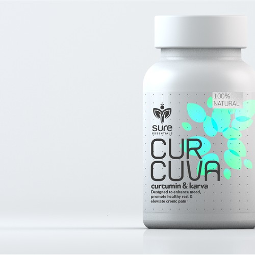 Vitamin label with the title 'Modern health supplement'