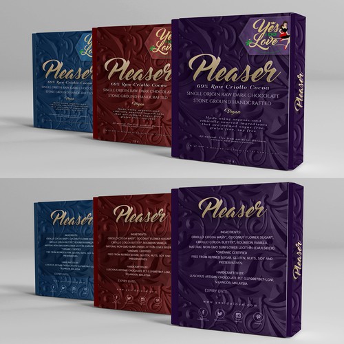 Purple packaging with the title 'Yes I Do Love'
