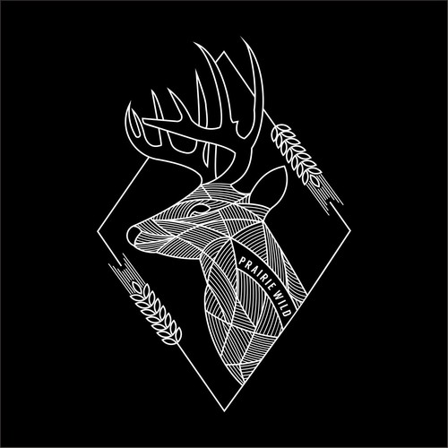 Deer t-shirt with the title 'PRAIRIE WILD'