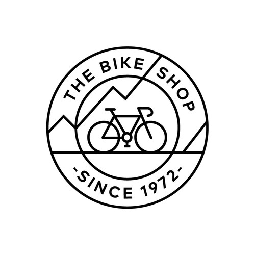 Bike brand with the title 'logo concept for bike shop in canada'