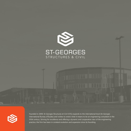 Construction company logo with the title 'St-Georges Logo'