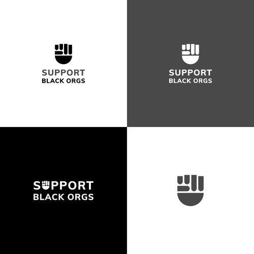 Support logo with the title 'Support Black Orgs'