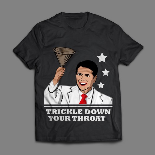 Party t-shirt with the title 'ronald reagan'