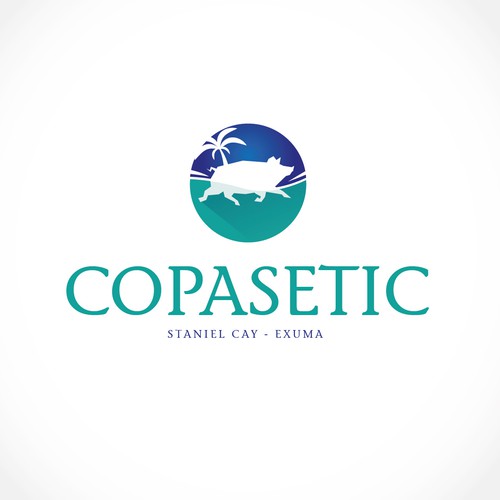 Bahamas logo with the title 'Copasetic - Staniel Cay - Exuma'