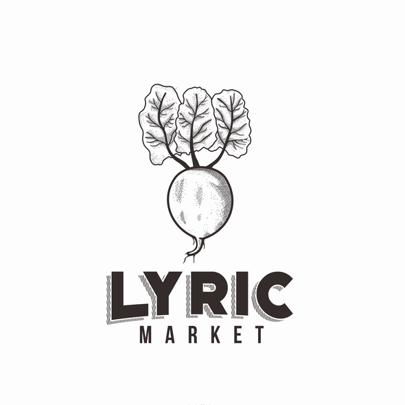 Lyric logo with the title 'Classic Logo for Lyric Market'