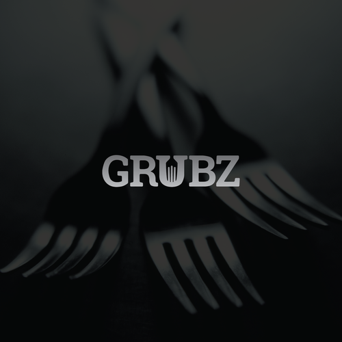 Fork logo with the title 'Grubz'