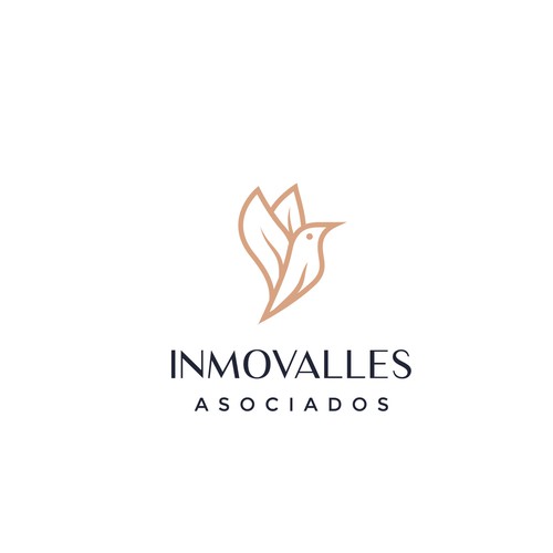 Real estate brand with the title 'Inmovalles Asociados Logo Design'